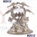 OkaeYa Silver Finish Radha Krishna Tree